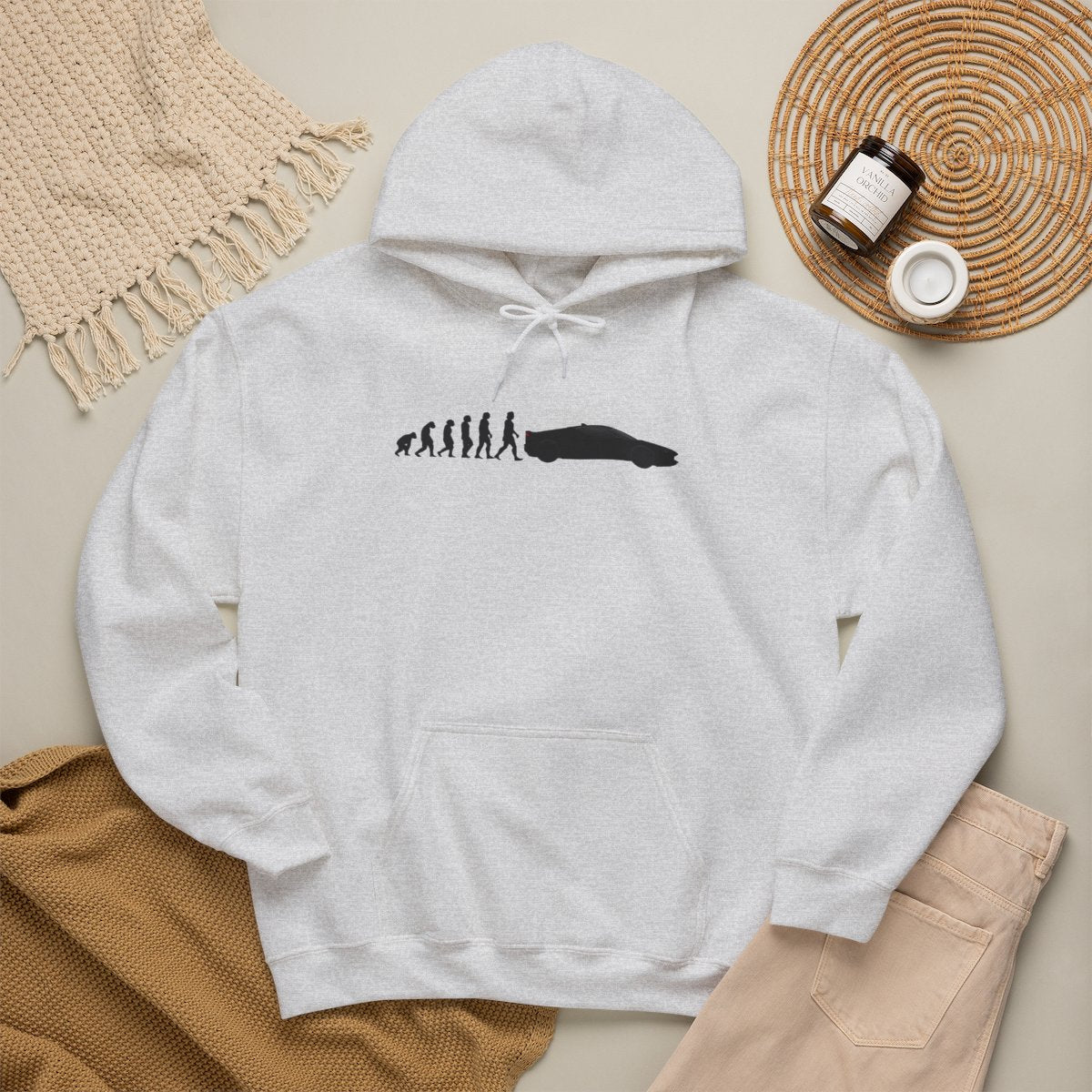 Ferrari SF90 Stradale hoodie by From Stone To Steel, lifestyle photo