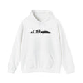 Lamborghini Aventador hoodie by From Stone To Steel, White: ape to human to Lamborghini Aventador car evolution print