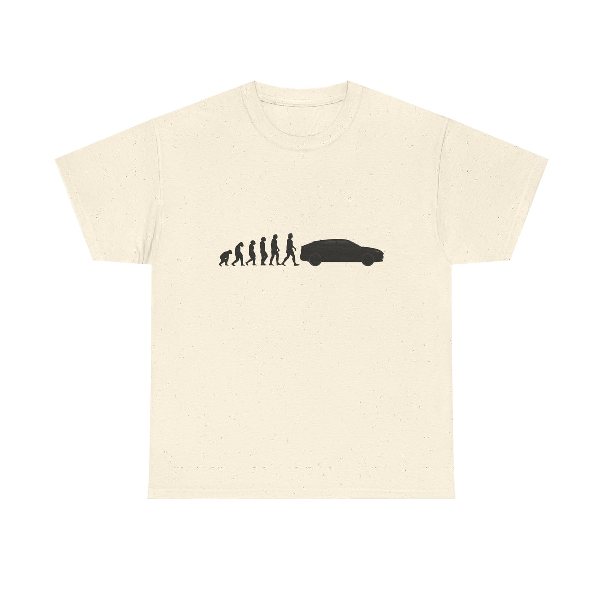 Lamborghini Urus t-shirt by From Stone To Steel, Natural: ape to human to Lamborghini Urus car evolution print