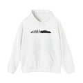 Porsche 911 GT3 hoodie by From Stone To Steel, White: ape to human to Porsche 911 GT3 car evolution print