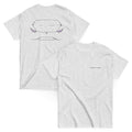 Lamborghini Huracan outline graphic t-shirt design for car enthusiasts